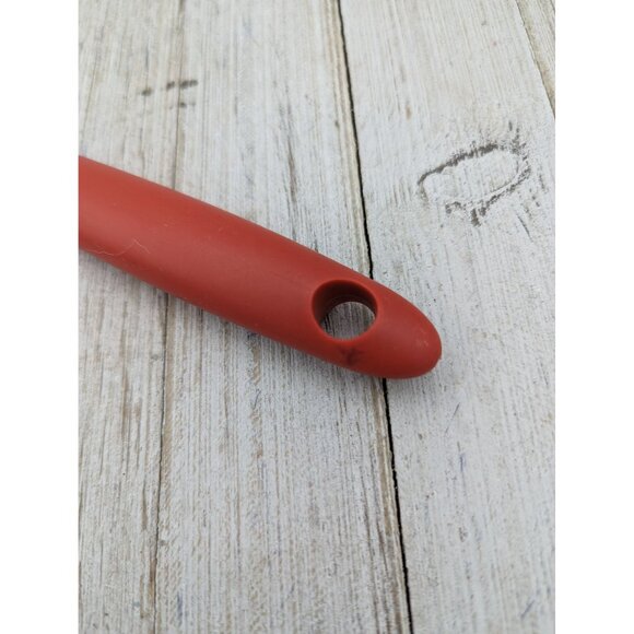 Multipurpose Food Garnishing Tool 6 3/4" Red Handle Melon Chocolate - Picture 2 of 6